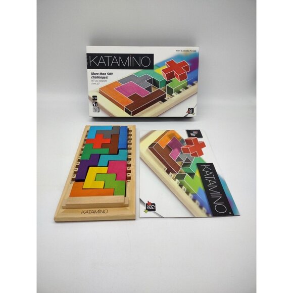 Katamino Wooden Strategy Game Gigamic Logic Puzzle Math 500 Challenges Perrilot - Picture 4 of 8